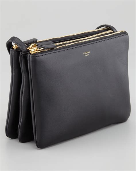 celine solo small trio pouch crossbody bag review|celine trio bag.